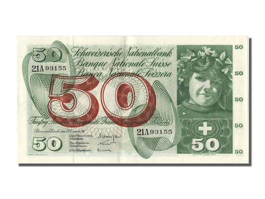 bancnota, 
  
  Elveţia, 
  
  50 Franken