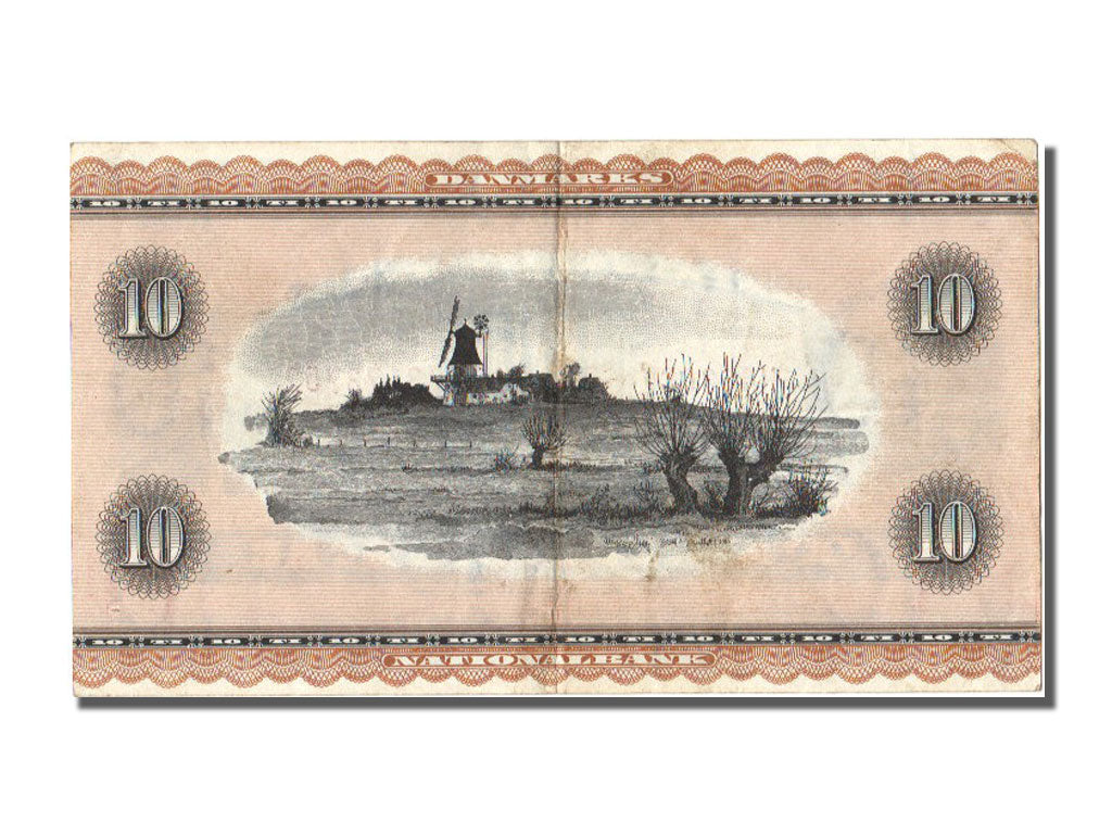 bancnota, 
  
  Danemarca, 
  
  10 coroane