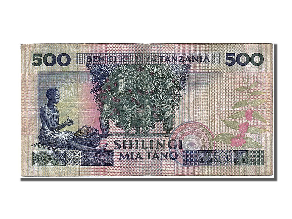 bancnota, 
  
  Tanzania, 
  
  500 Shilingi