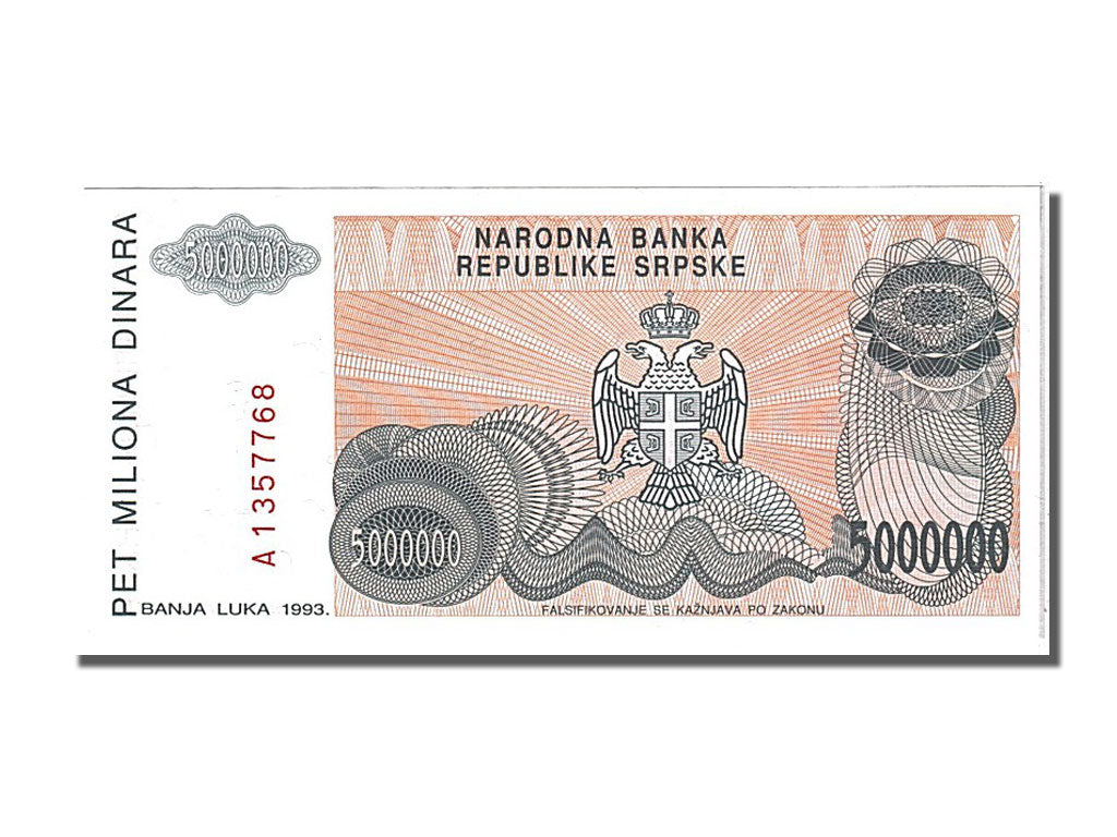 bancnota, 
  
  Bosnia - Herțegovina, 
  
  5