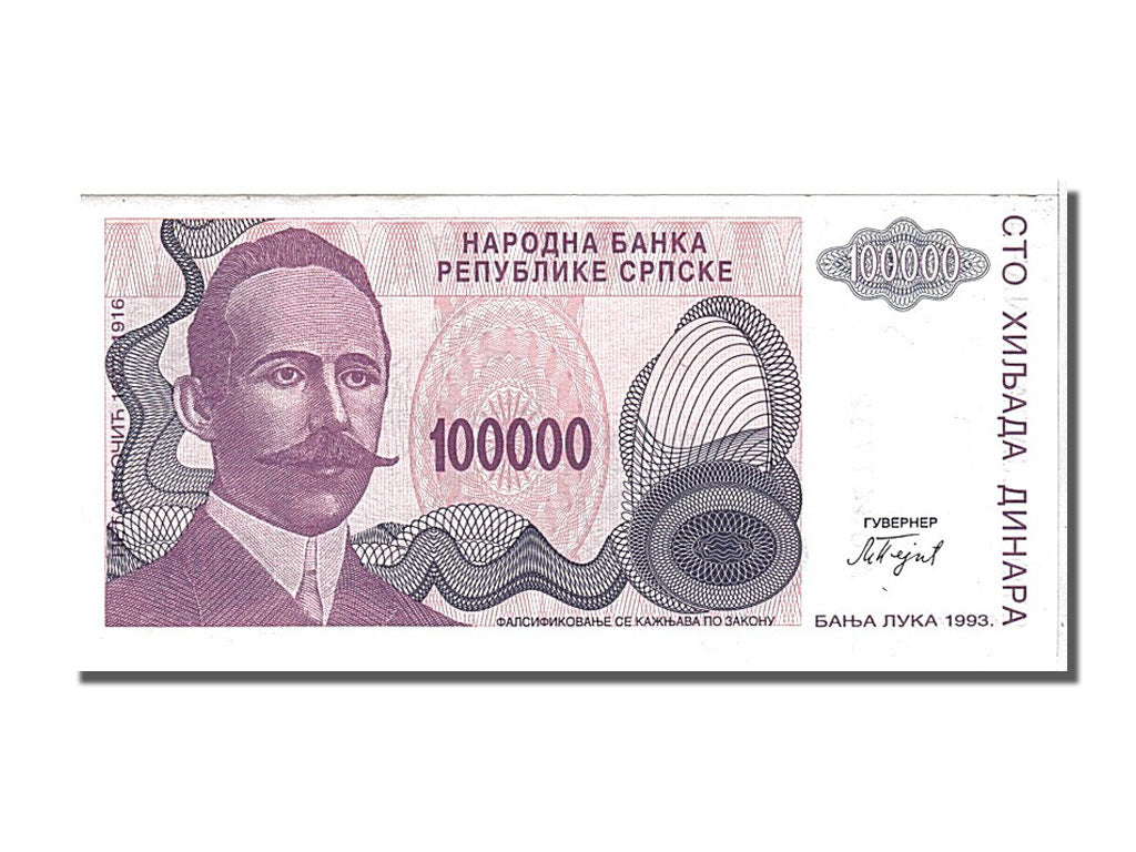 bancnota, 
  
  Bosnia - Herțegovina, 
  
  100