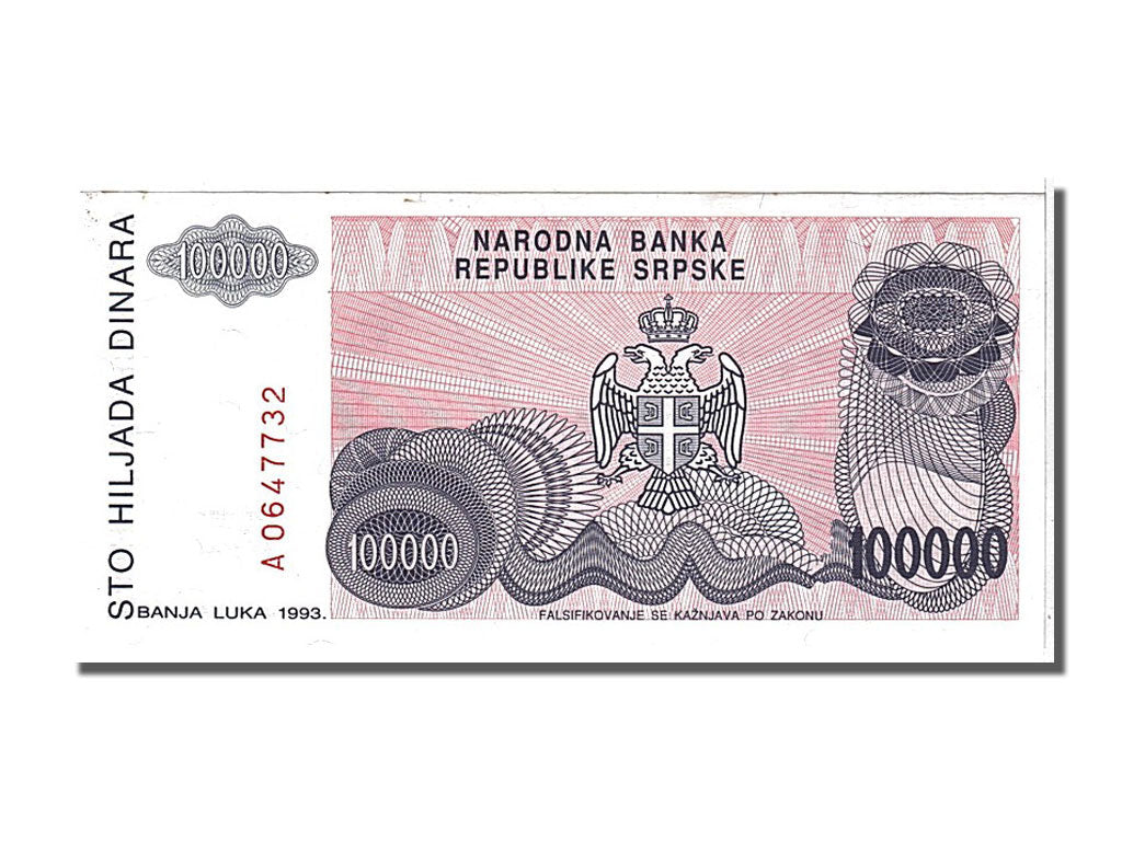 bancnota, 
  
  Bosnia - Herțegovina, 
  
  100