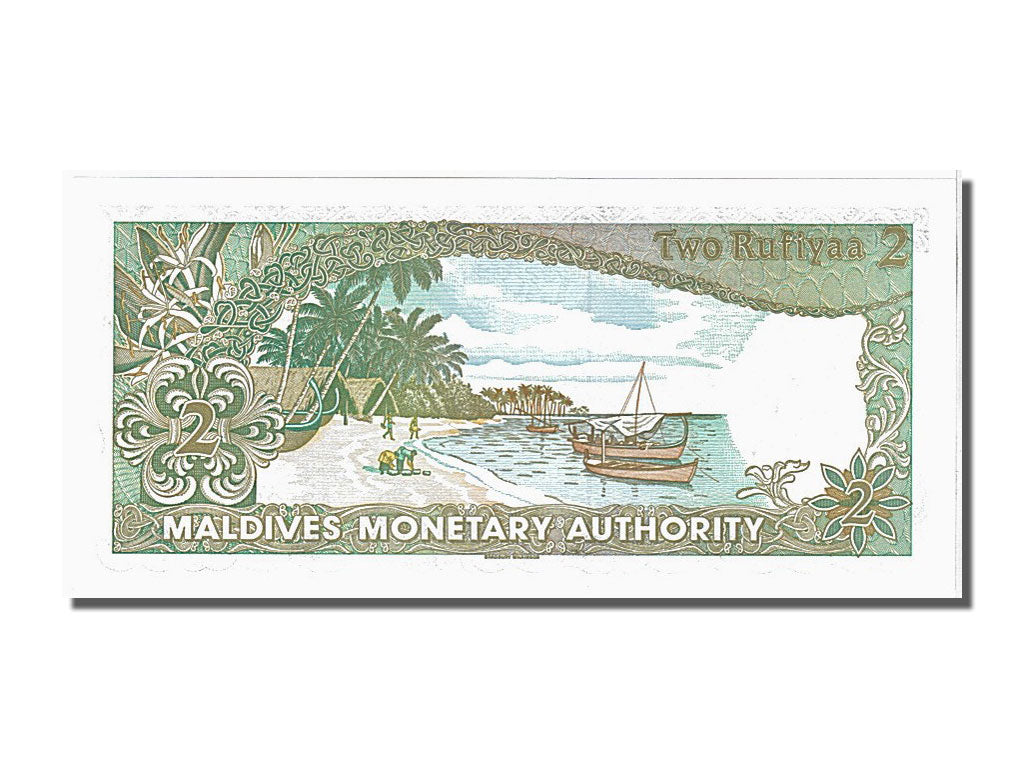 bancnota, 
  
  Maldive, 
  
  2 Rufiyaa