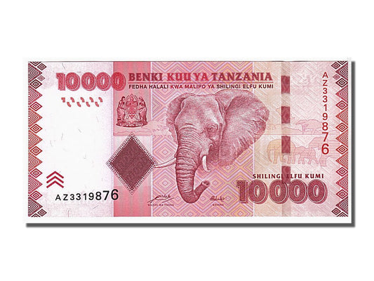 bancnota, 
  
  Tanzania, 
  
  10