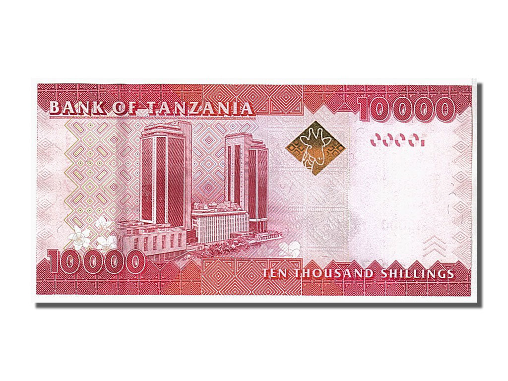 bancnota, 
  
  Tanzania, 
  
  10