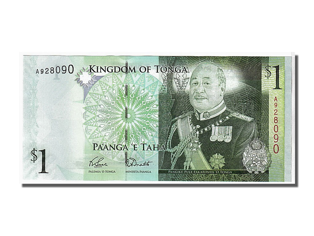 bancnota, 
  
  Tonga, 
  
  1 Pa'anga