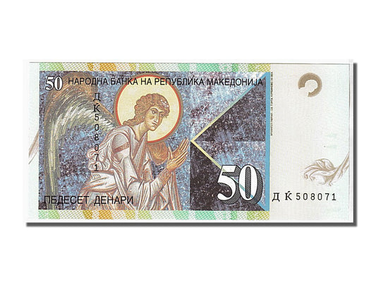 bancnota, 
  
  Macedonia, 
  
  50 denari