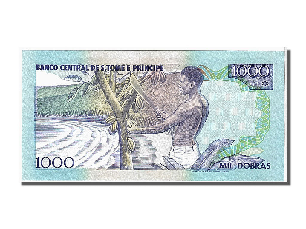 bancnota, 
  
  Sfântul Toma și Prinț, 
  
  1000 Dobras