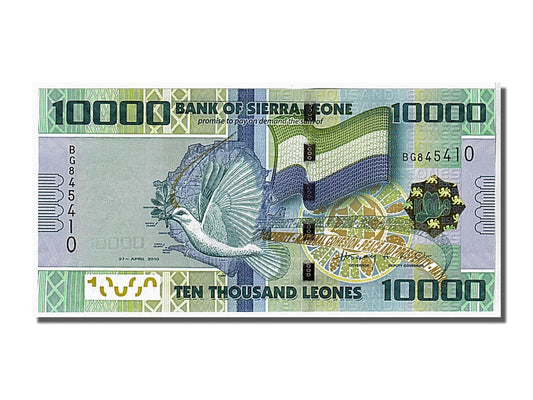 bancnota, 
  
  Sierra Leone, 
  
  10