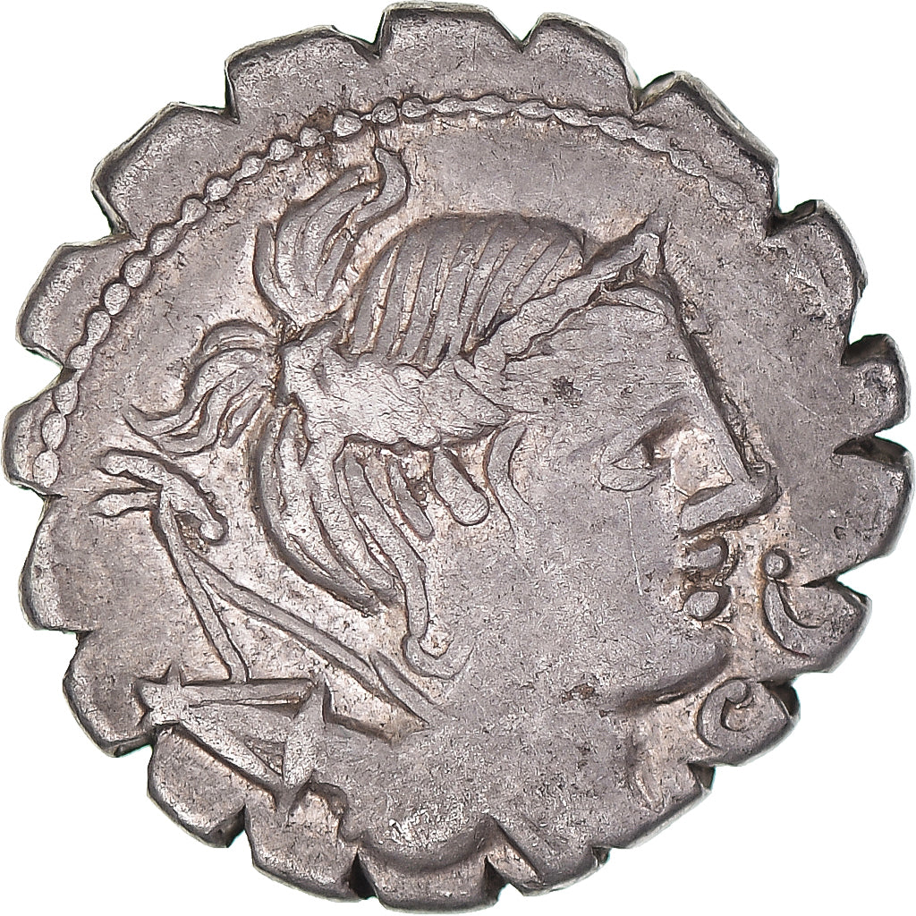 Monedă, 
  
  Ti. Claudius Ti. f. Ap. n. Nero, 
  
  Denarius Serratus