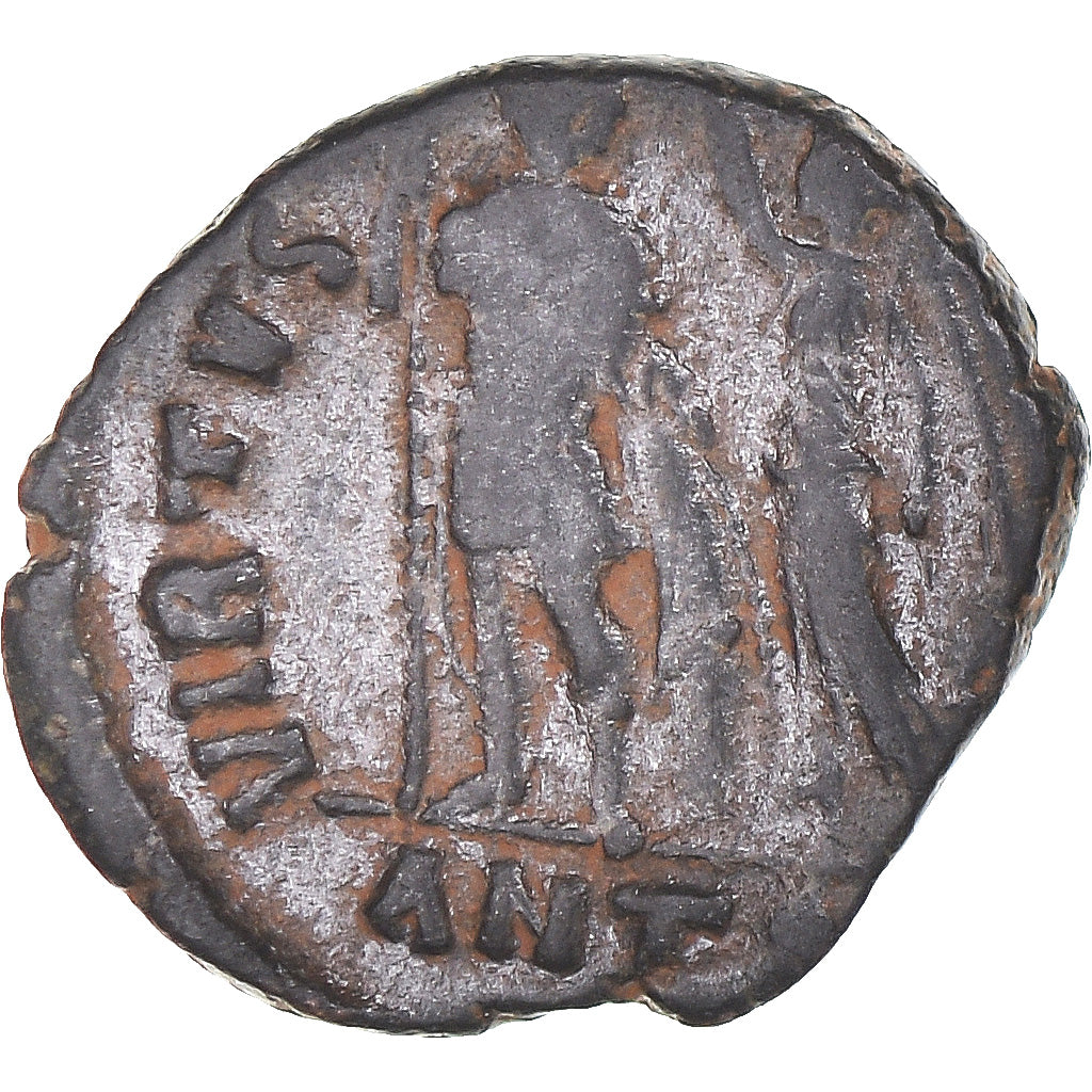 Monedă, 
  
  Follis, 
  
  secolul al IV-lea d.Hr