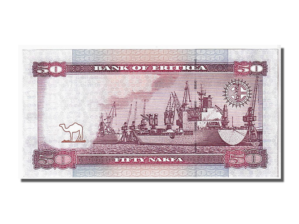 bancnota, 
  
  Eritreea, 
  
  50 Nakfa