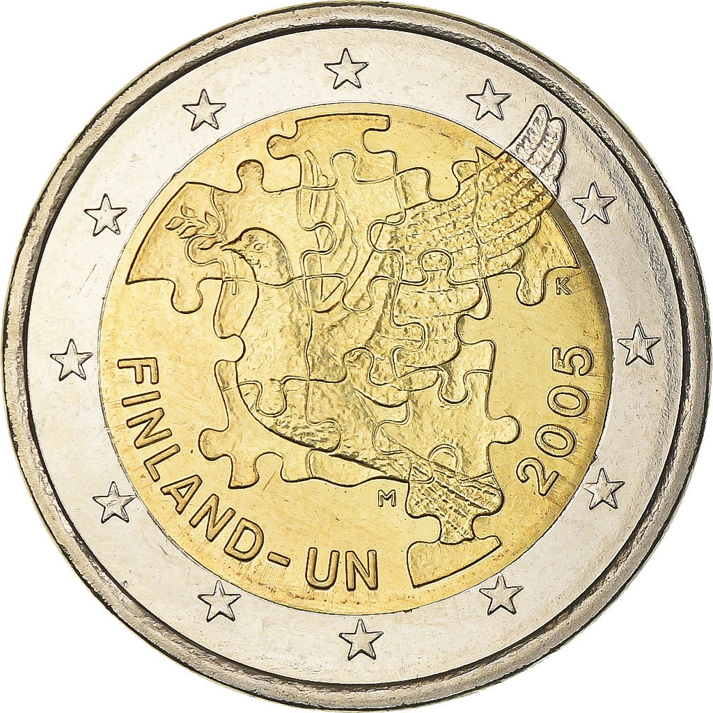 Finlanda, 
  
  2 euro, 
  
  60 de ani