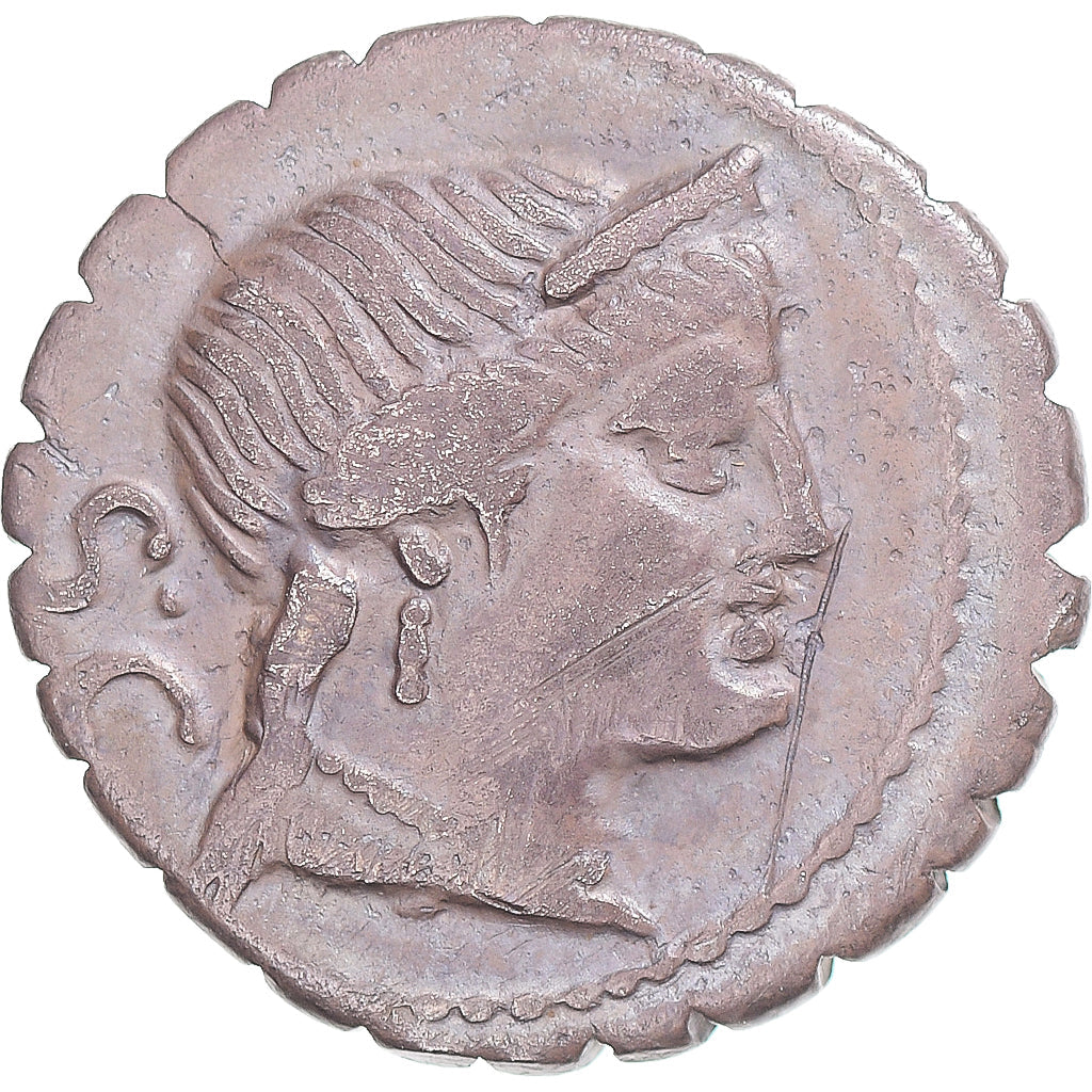 Monedă, 
  
  Naevia, 
  
  Denarius Serratus