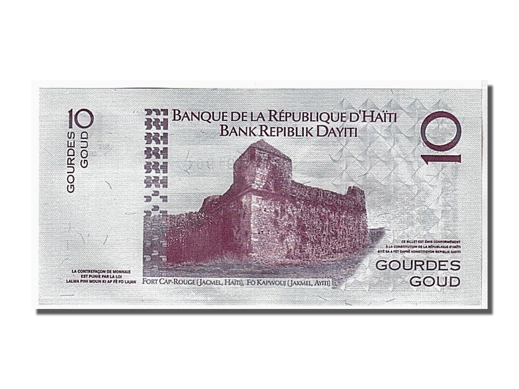 bancnota, 
  
  Haiti, 
  
  10 gourde