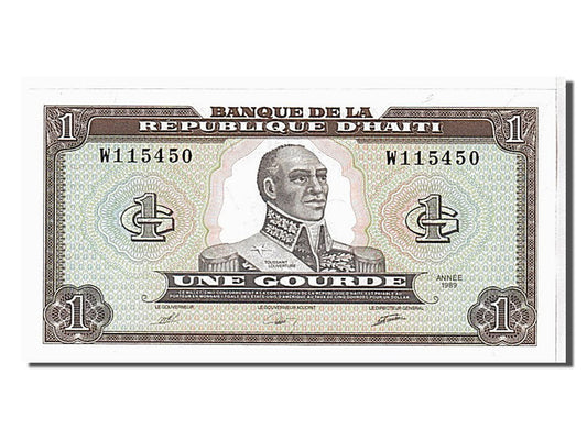 bancnota, 
  
  Haiti, 
  
  1 Gourde