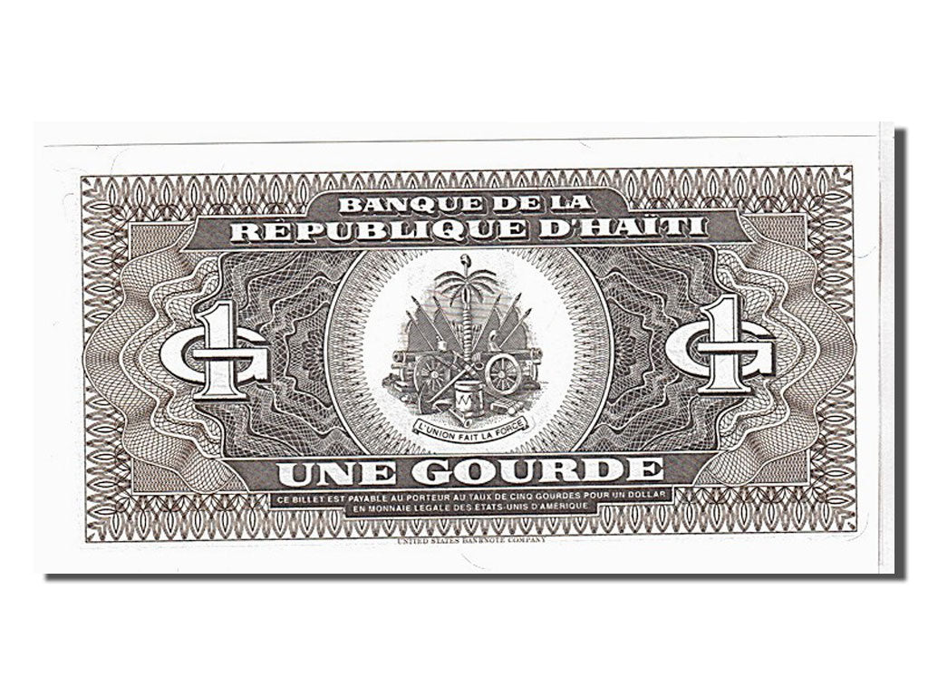 bancnota, 
  
  Haiti, 
  
  1 Gourde