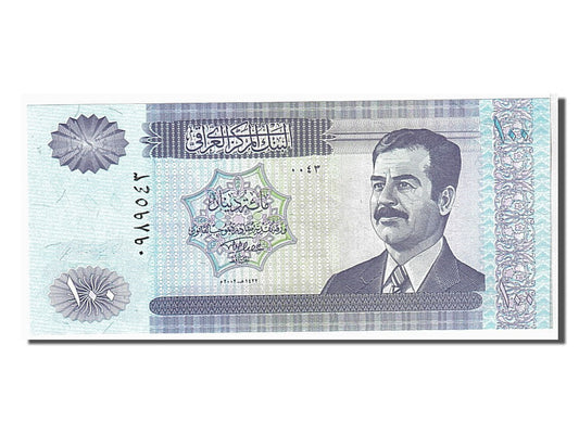 bancnota, 
  
  Irak, 
  
  100 de dinari