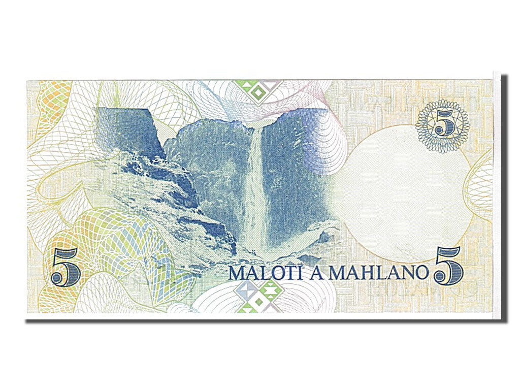 bancnota, 
  
  Lesotho, 
  
  5 Maloti