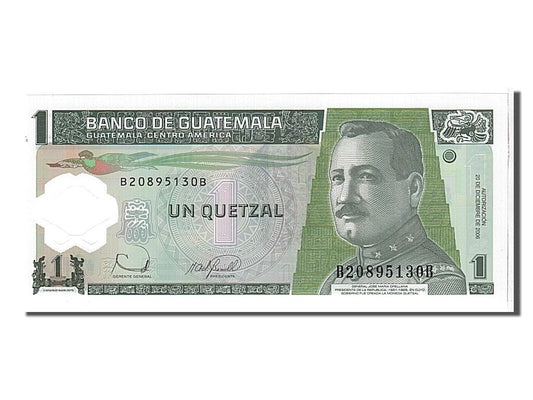 bancnota, 
  
  Guatemala, 
  
  1 Quetzal