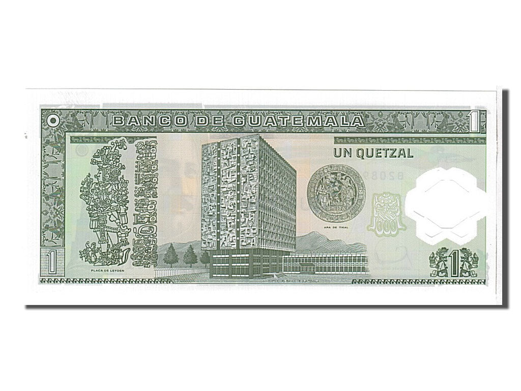 bancnota, 
  
  Guatemala, 
  
  1 Quetzal