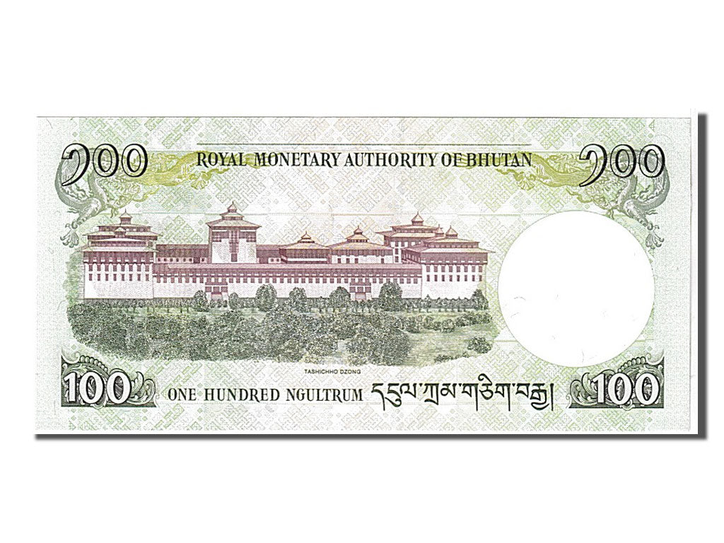 bancnota, 
  
  Bhutan, 
  
  100 Ngultrum