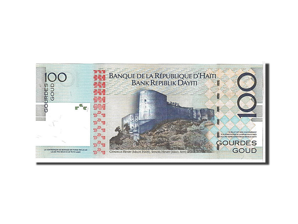 bancnota, 
  
  Haiti, 
  
  100 de gourde