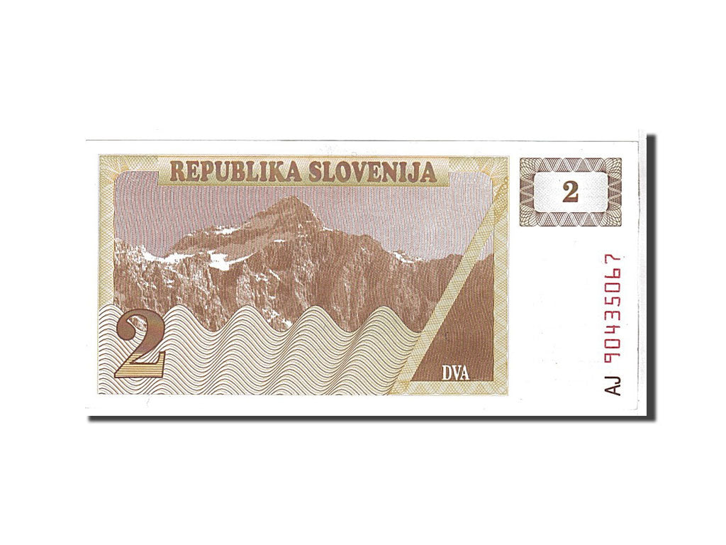 bancnota, 
  
  Slovenia, 
  
  2 (Tolarjev)