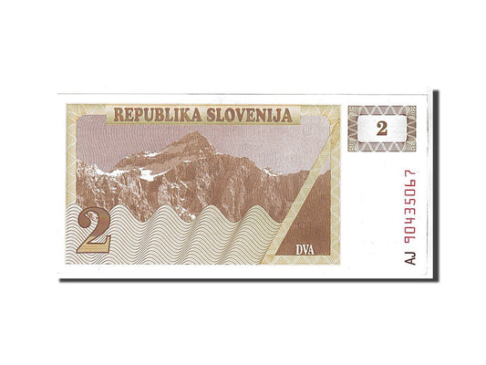 bancnota, 
  
  Slovenia, 
  
  2 (Tolarjev)