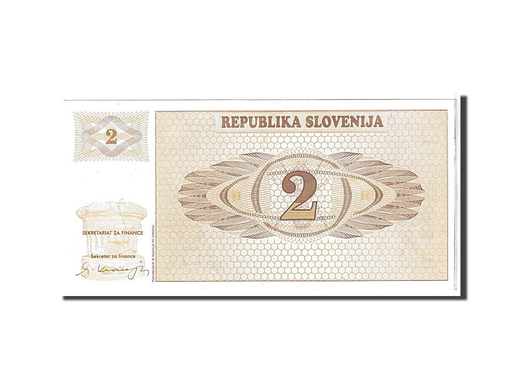 bancnota, 
  
  Slovenia, 
  
  2 (Tolarjev)