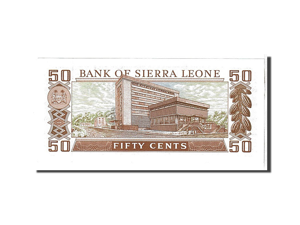 bancnota, 
  
  Sierra Leone, 
  
  50 de cenți