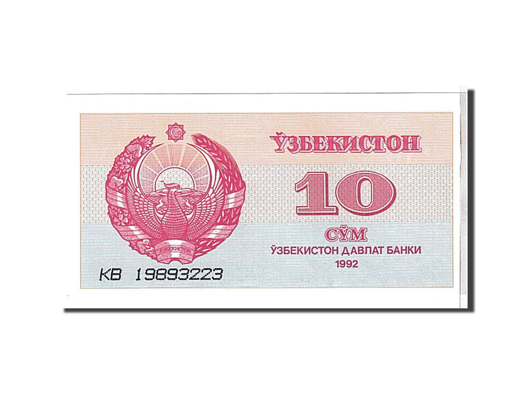 bancnota, 
  
  Uzbekistan, 
  
  10 Suma