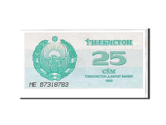 bancnota, 
  
  Uzbekistan, 
  
  25 Suma