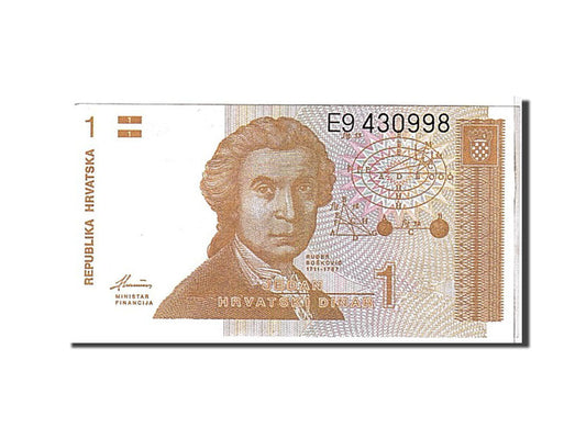 bancnota, 
  
  Croaţia, 
  
  1 dinar