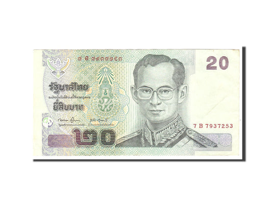 bancnota, 
  
  Tailanda, 
  
  20 Baht