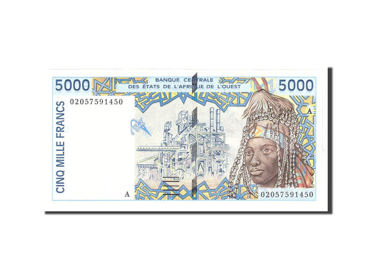 Statele Africii de Vest, 
  
  5000 de franci, 
  
  UNC(65-70)