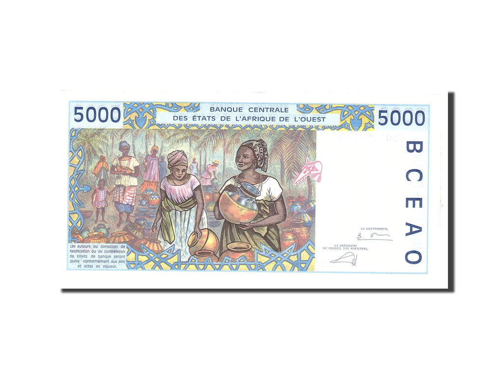 Statele Africii de Vest, 
  
  5000 de franci, 
  
  UNC(65-70)