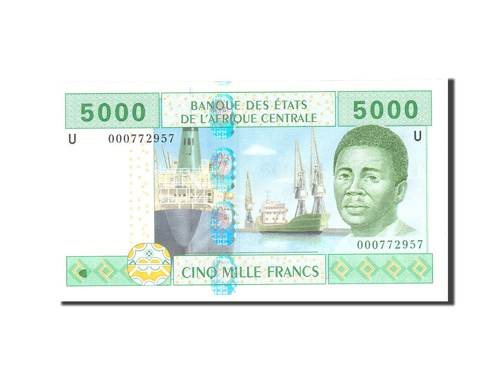 bancnota, 
  
  Statele Africii Centrale, 
  
  5000 de franci