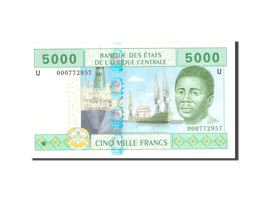 bancnota, 
  
  Statele Africii Centrale, 
  
  5000 de franci