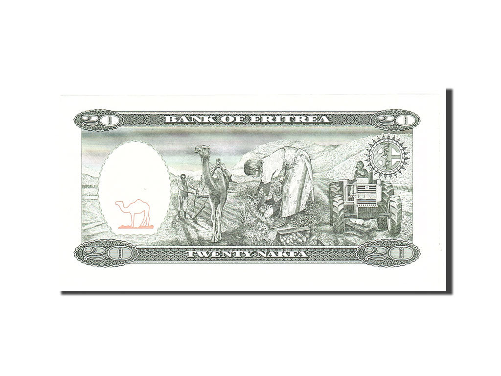 bancnota, 
  
  Eritreea, 
  
  20 Nakfa