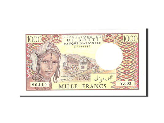 bancnota, 
  
  Djibouti, 
  
  1000 de franci