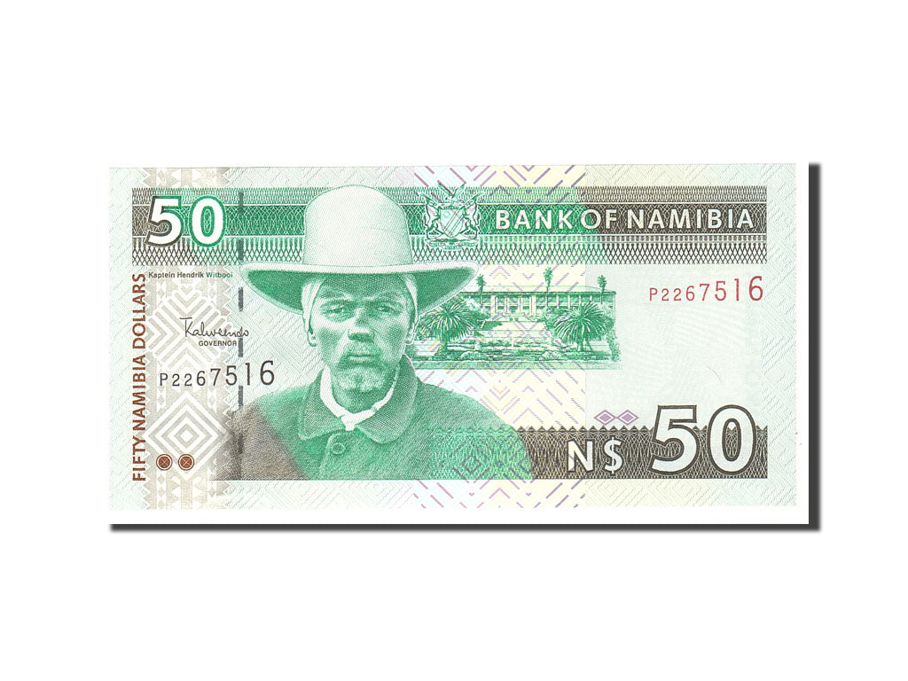 bancnota, 
  
  Namibia, 
  
  50 de dolari namibieni