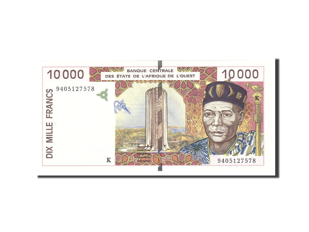 bancnota, 
  
  Statele Africii de Vest, 
  
  10