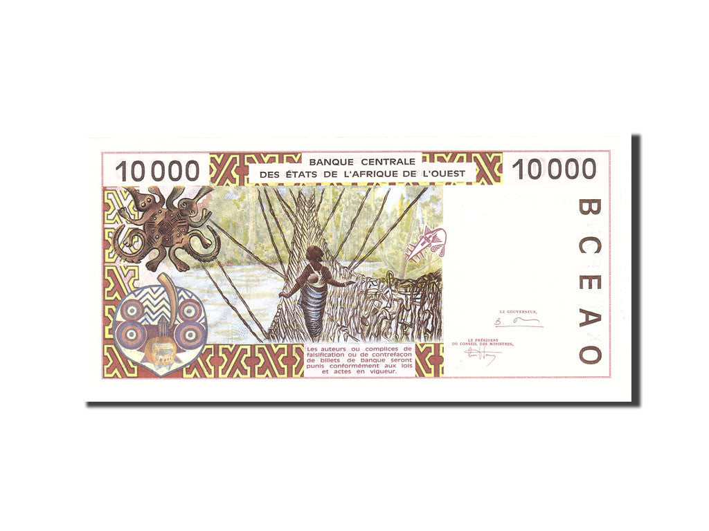 bancnota, 
  
  Statele Africii de Vest, 
  
  10