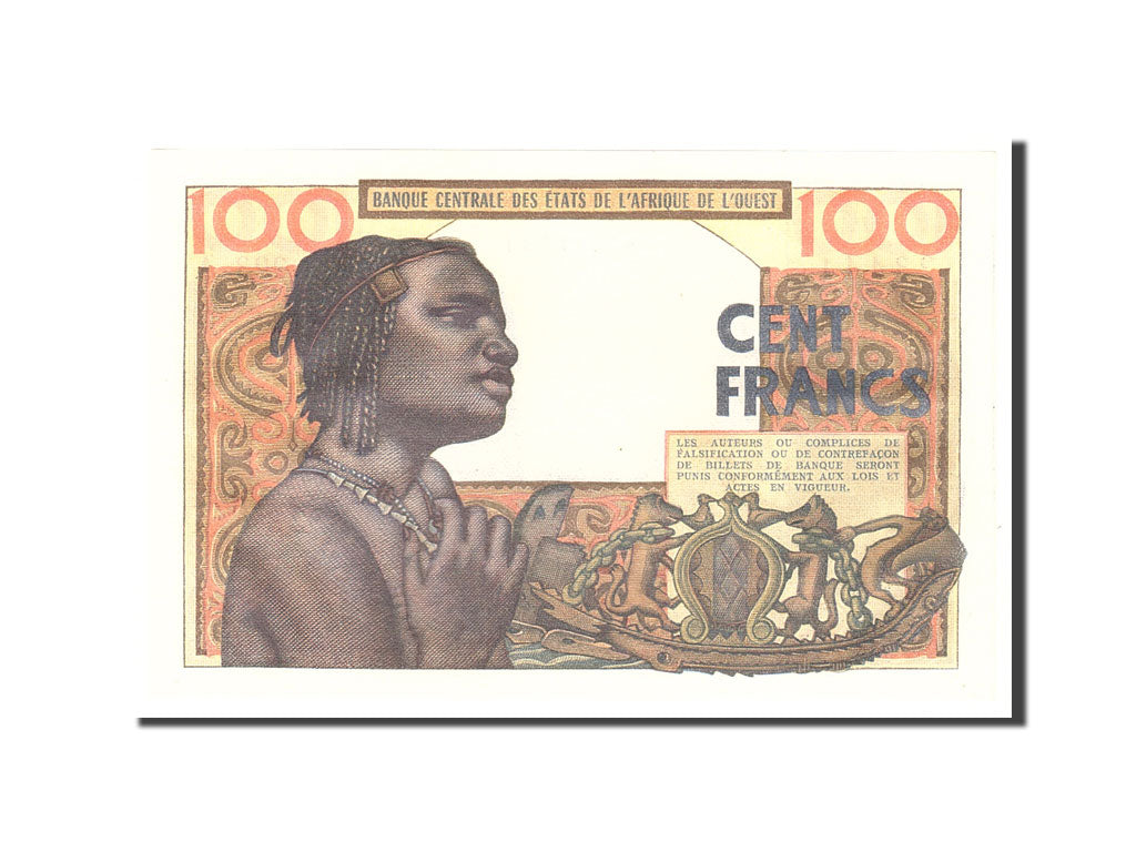 bancnota, 
  
  Statele Africii de Vest, 
  
  100 de franci