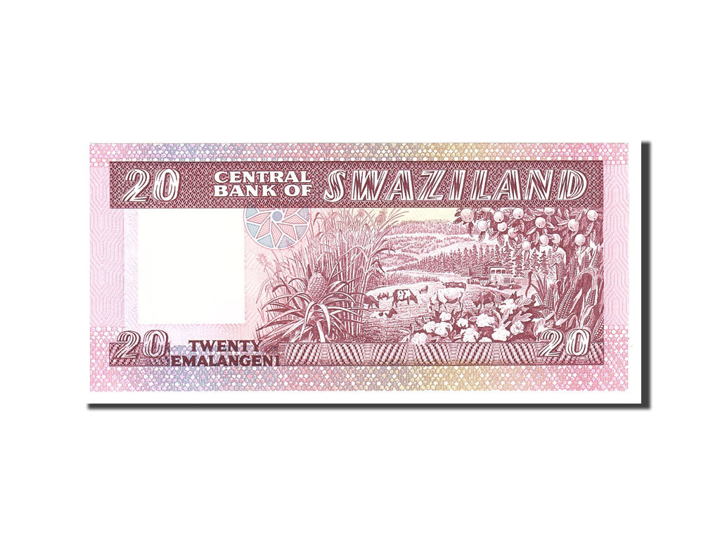 bancnota, 
  
  Swaziland, 
  
  20 Emalangeni