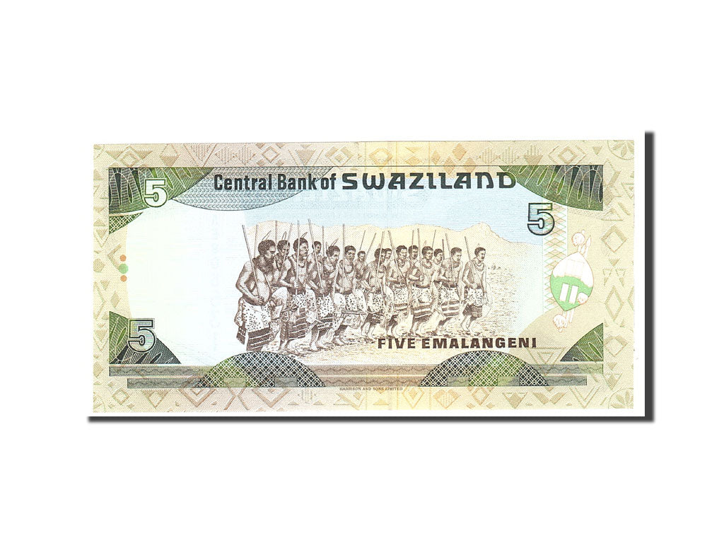 bancnota, 
  
  Swaziland, 
  
  5 Emalangeni