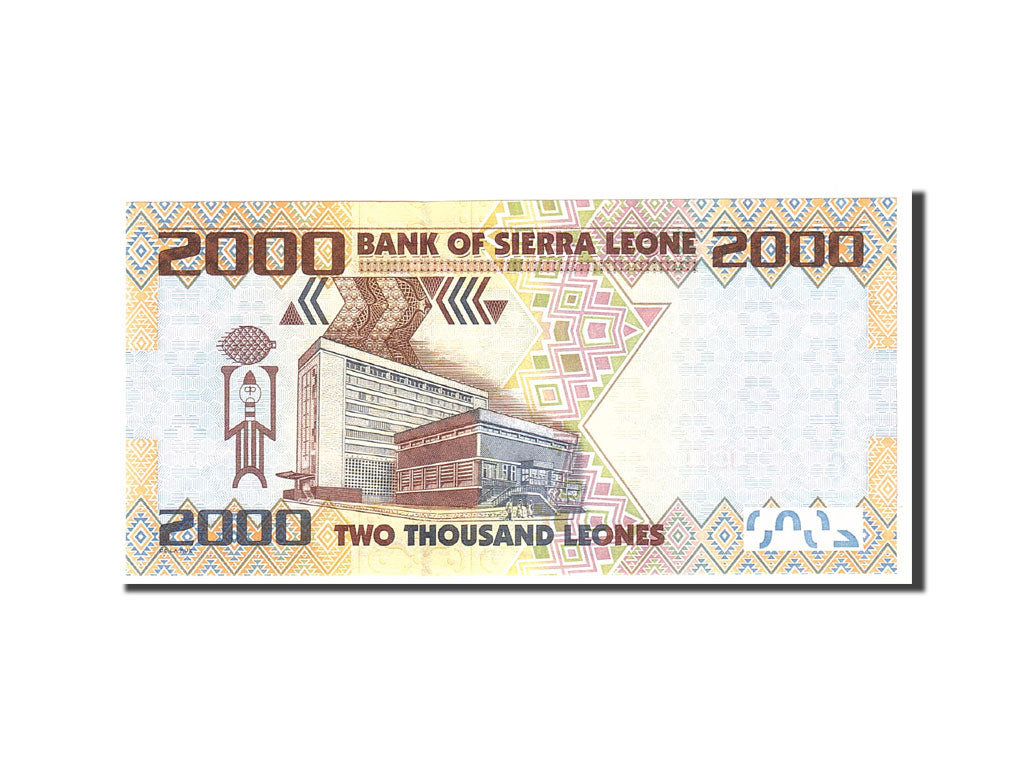 bancnota, 
  
  Sierra Leone, 
  
  2000 de leoni