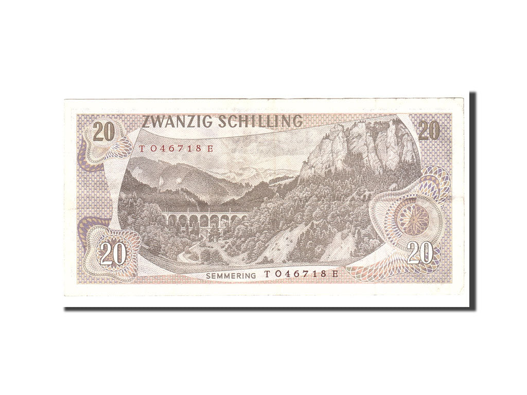 bancnota, 
  
  Austria, 
  
  20 Schilling