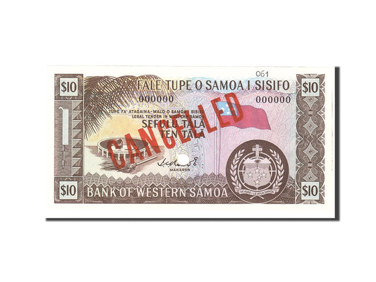 bancnota, 
  
  Samoa de Vest, 
  
  10 Tala